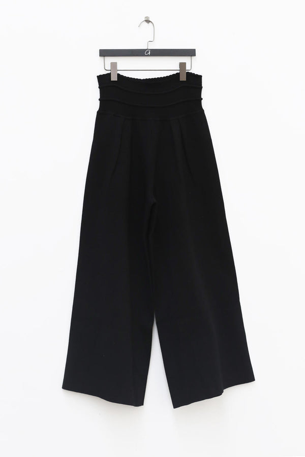 SWAYING/KNIT pleated detail knit trousers SW202XZ19